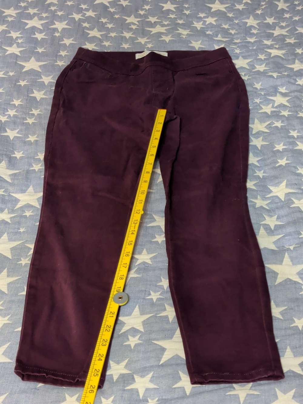 Signature by Levi Strauss Straight-Leg Pull-On Jeggings in Plum 12short